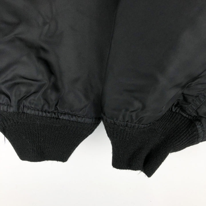 90'S civilian Alpha MA-1 style padded military flight jacket, made in the USA, men's size XL, vintage Nylon black type Vintage Second Hand