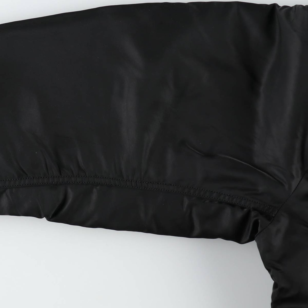 Civilian Alpha MA-1 style padded military flight jacket, men's size small Nylon black type Vintage Second Hand