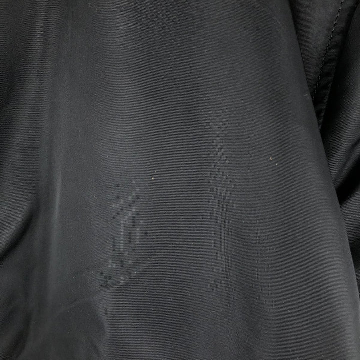 Civilian-made Alpha Industries MA-1 type padded military flight jacket, made in the USA, men's size M equivalent, vintage. Nylon black type Vintage Second Hand