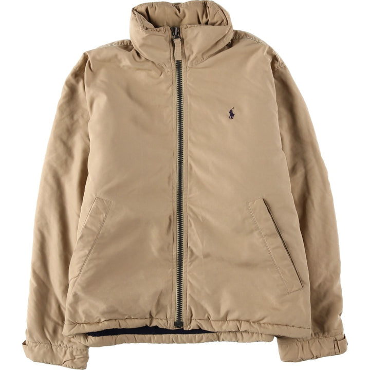 Ralph Lauren POLO by Ralph Lauren padded puffer jacket, men's size M polyester Beige type Vintage Second Hand