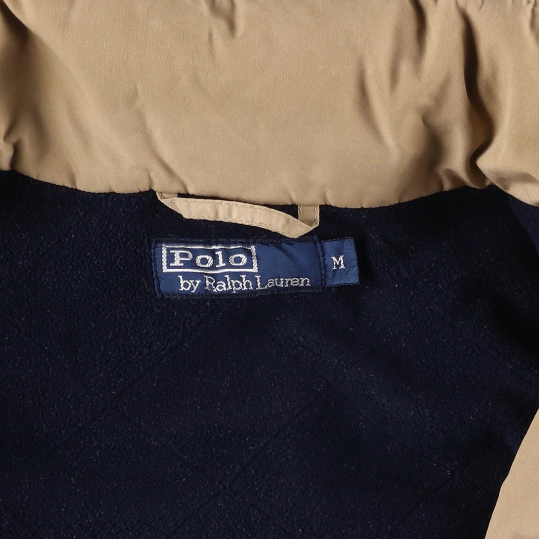 Ralph Lauren POLO by Ralph Lauren padded puffer jacket, men's size M polyester Beige type Vintage Second Hand