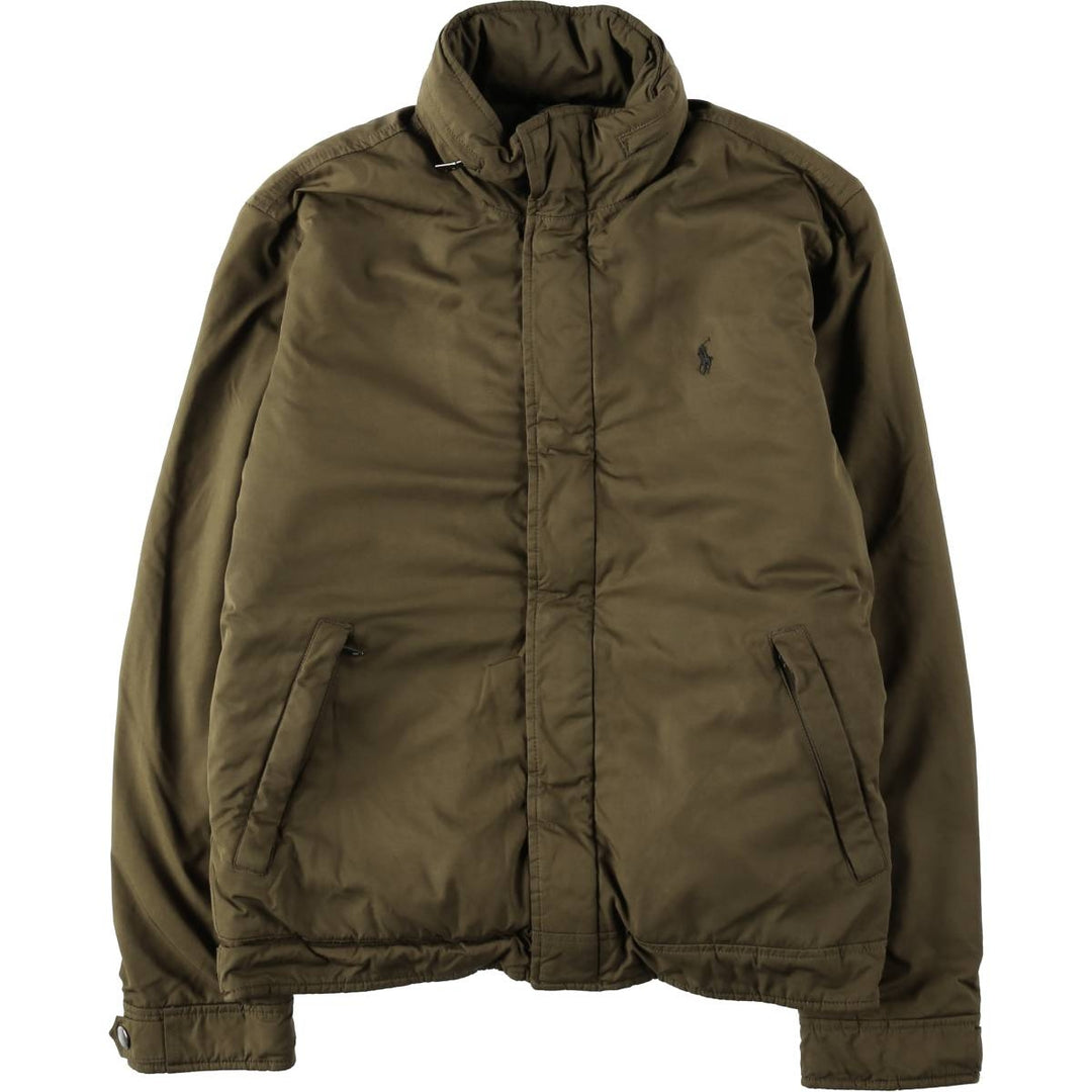 Ralph Lauren POLO by Ralph Lauren padded puffer jacket, men's size S polyester beige type brown Vintage Second Hand