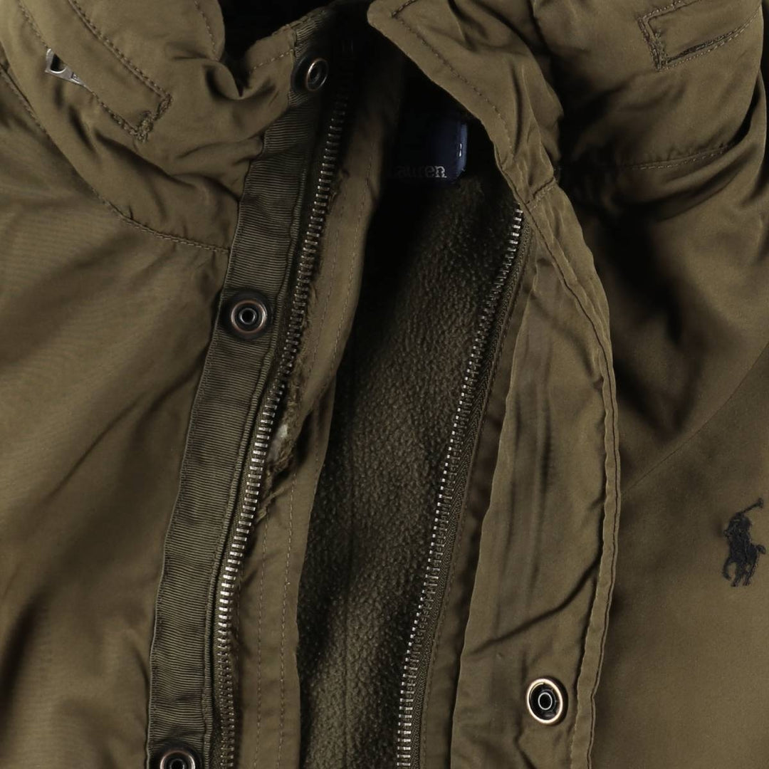 Ralph Lauren POLO by Ralph Lauren padded puffer jacket, men's size S polyester beige type brown Vintage Second Hand