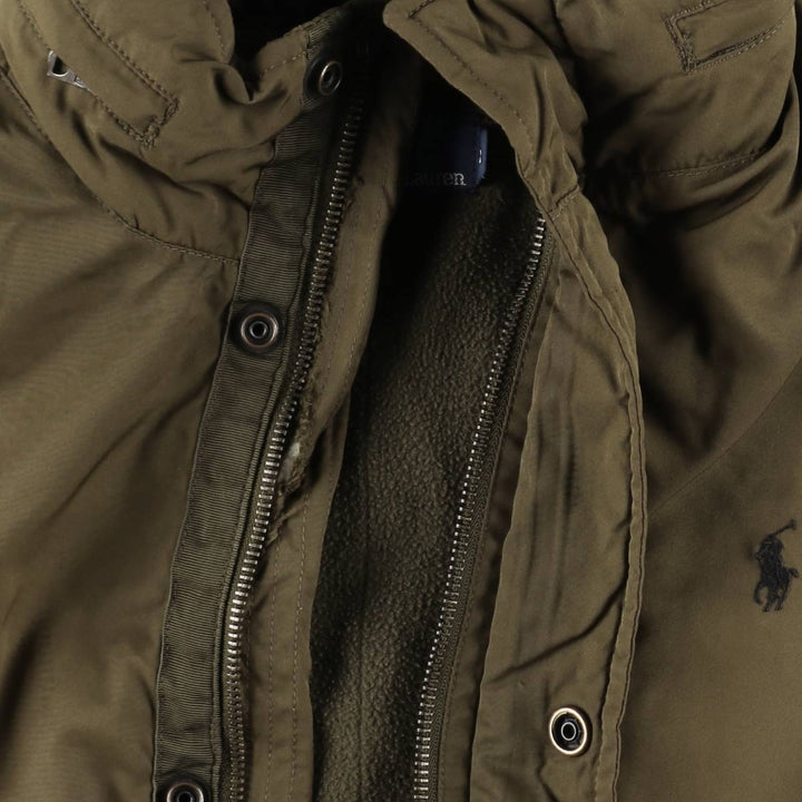 Ralph Lauren POLO by Ralph Lauren padded puffer jacket, men's size S polyester beige type brown Vintage Second Hand