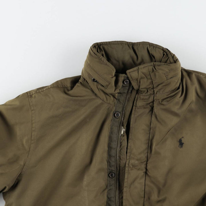 Ralph Lauren POLO by Ralph Lauren padded puffer jacket, men's size S polyester beige type brown Vintage Second Hand