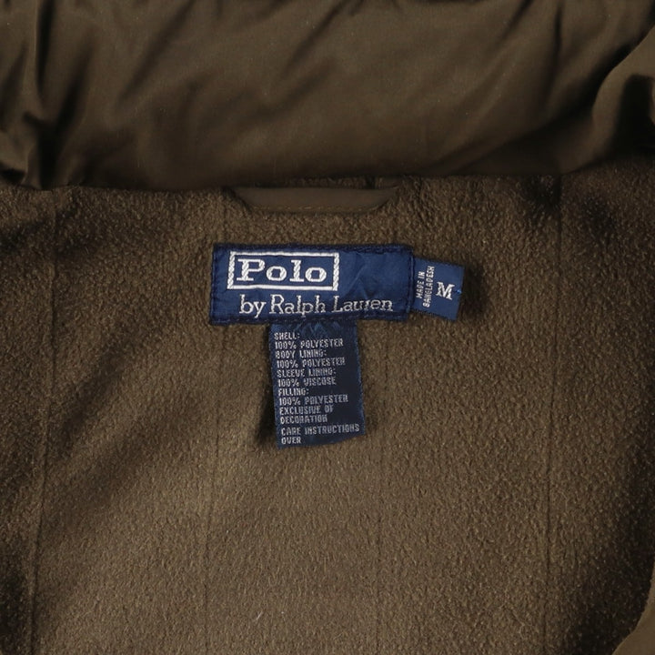 Ralph Lauren POLO by Ralph Lauren padded puffer jacket, men's size M polyester brown type Vintage Second Hand