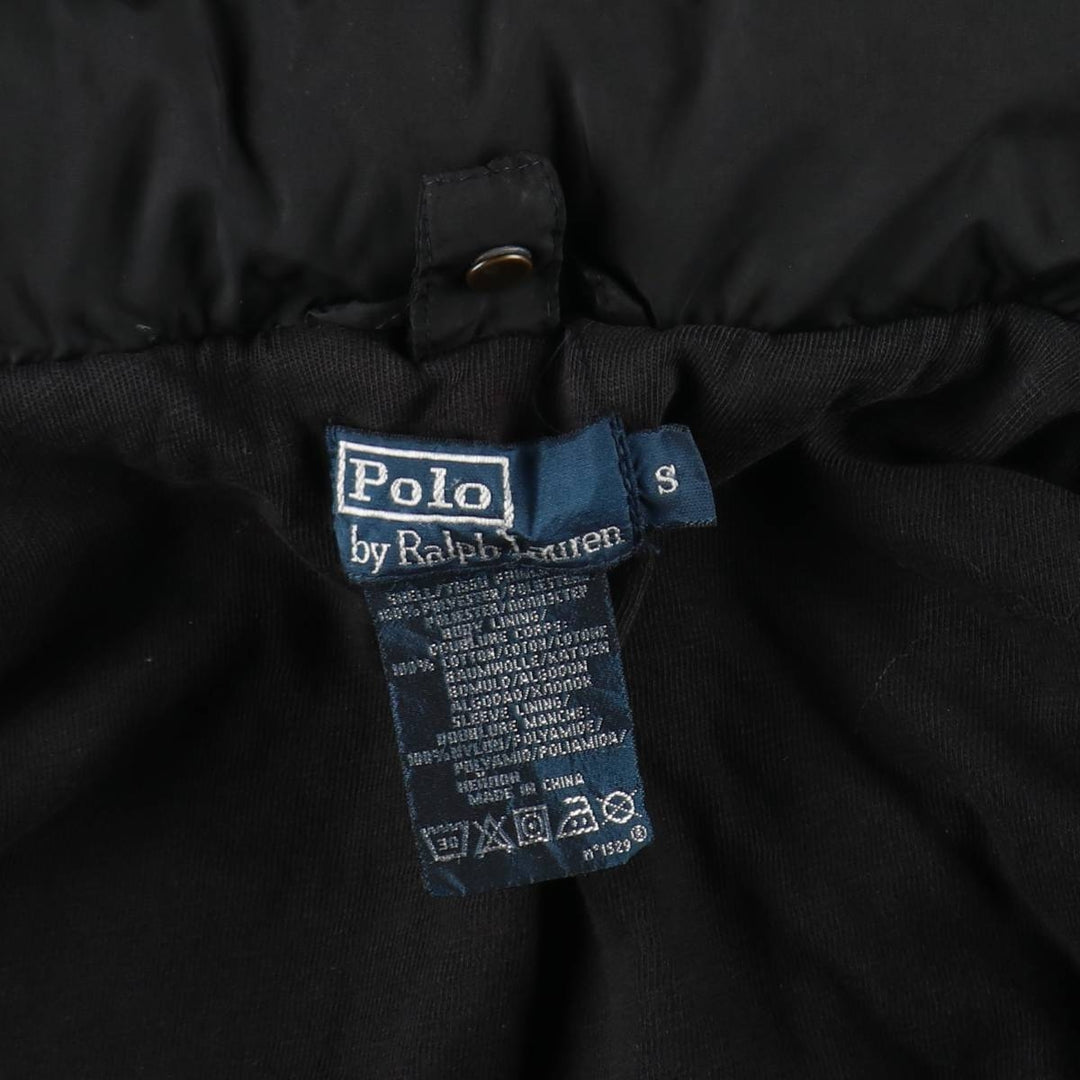 Ralph Lauren POLO by Ralph Lauren padded puffer jacket, men's size S polyester black type Vintage Second Hand
