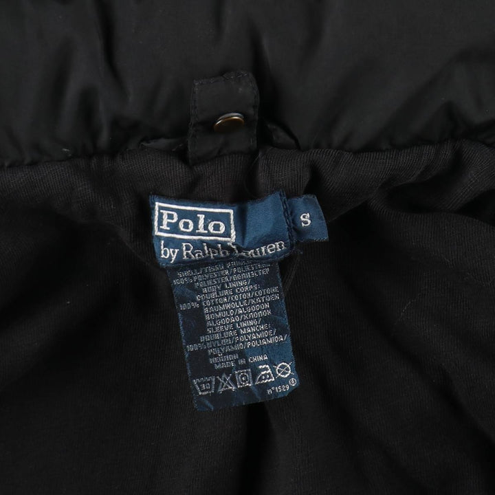 Ralph Lauren POLO by Ralph Lauren padded puffer jacket, men's size S polyester black type Vintage Second Hand