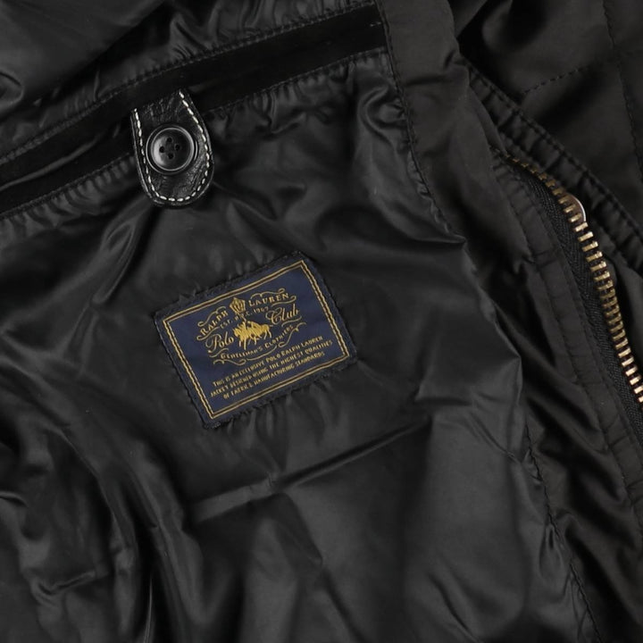 Ralph Lauren POLO by Ralph Lauren Quilted Puffer Jacket, Men's Size XL polyester black type Vintage Second Hand