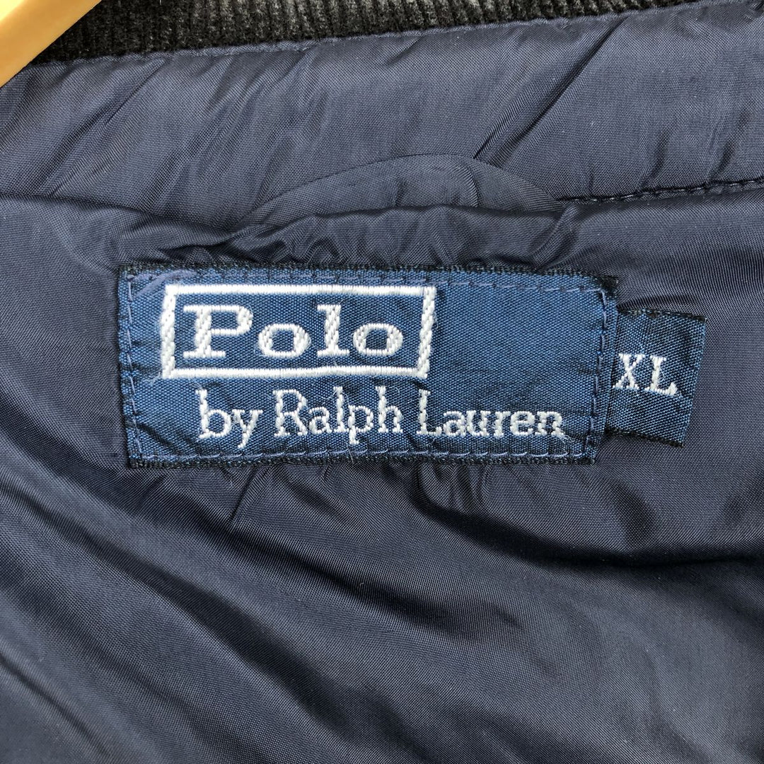 Ralph Lauren POLO by Ralph Lauren Quilted Puffer Jacket, Men's Size XL polyester navy blue type Vintage Second Hand