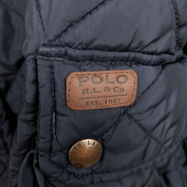 Ralph Lauren POLO by Ralph Lauren Quilted Puffer Jacket, Men's Size XL polyester navy blue type Vintage Second Hand
