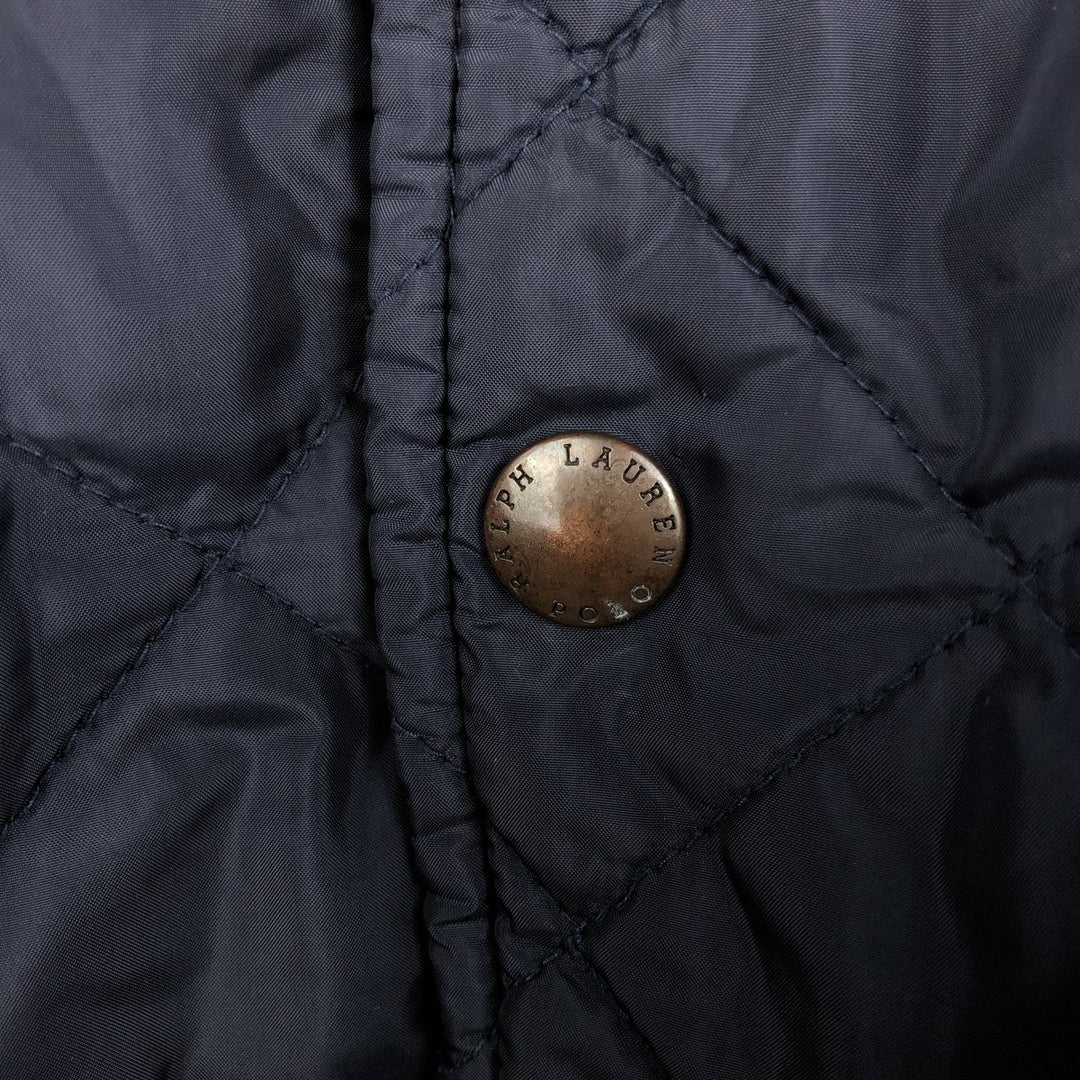 Ralph Lauren POLO by Ralph Lauren Quilted Puffer Jacket, Men's Size XL polyester navy blue type Vintage Second Hand