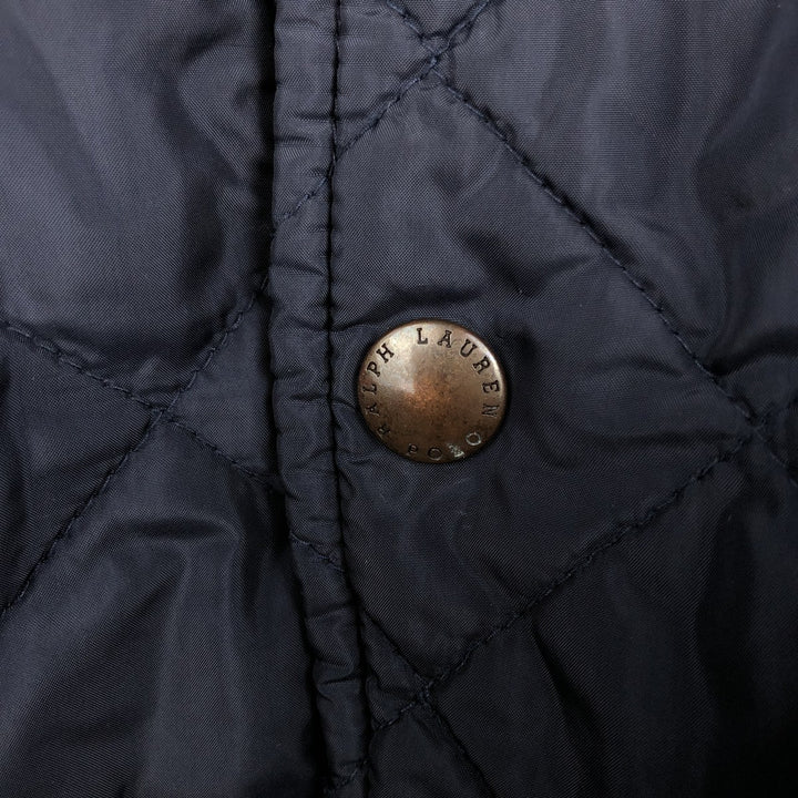 Ralph Lauren POLO by Ralph Lauren Quilted Puffer Jacket, Men's Size XL polyester navy blue type Vintage Second Hand