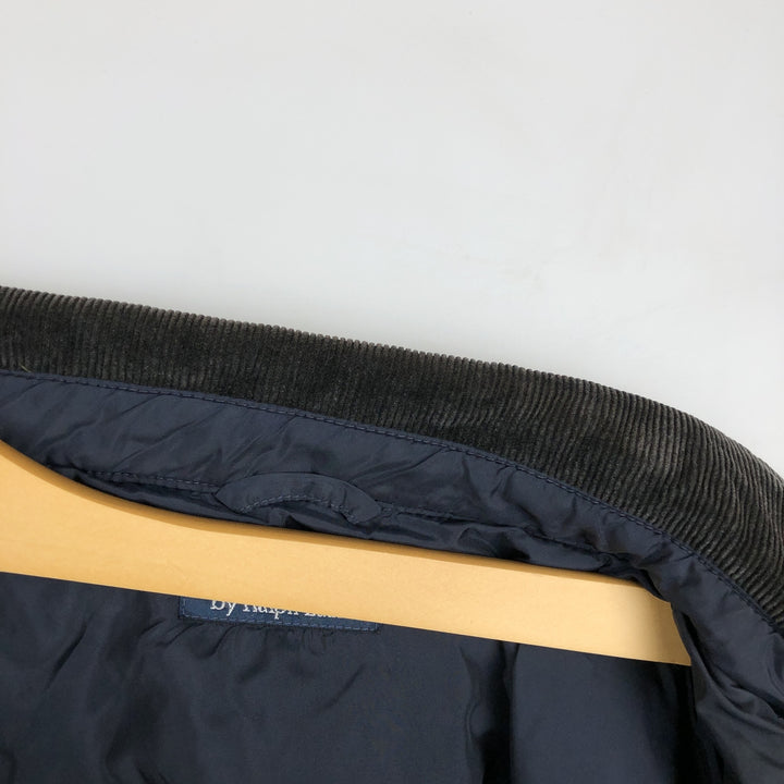 Ralph Lauren POLO by Ralph Lauren Quilted Puffer Jacket, Men's Size XL polyester navy blue type Vintage Second Hand