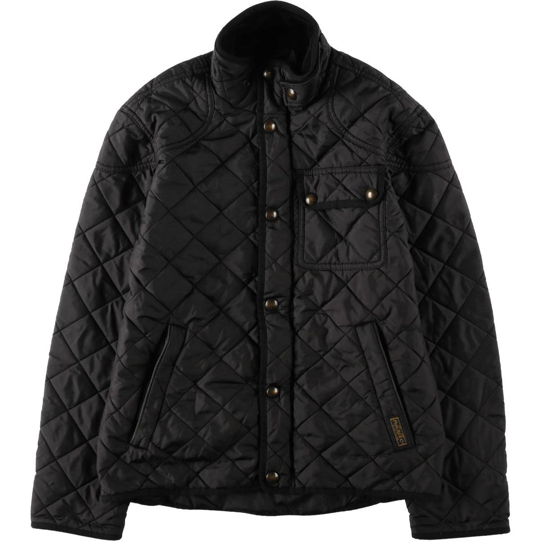 Ralph Lauren POLO by Ralph Lauren Quilted Puffer Jacket, Men's Size Medium polyester black type Vintage Second Hand
