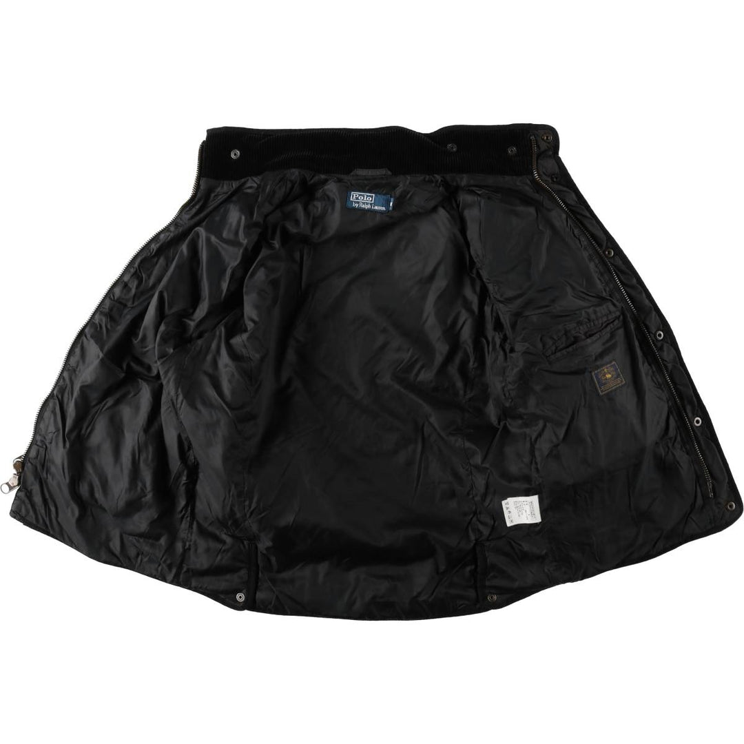 Ralph Lauren POLO by Ralph Lauren Quilted Puffer Jacket, Men's Size Medium polyester black type Vintage Second Hand