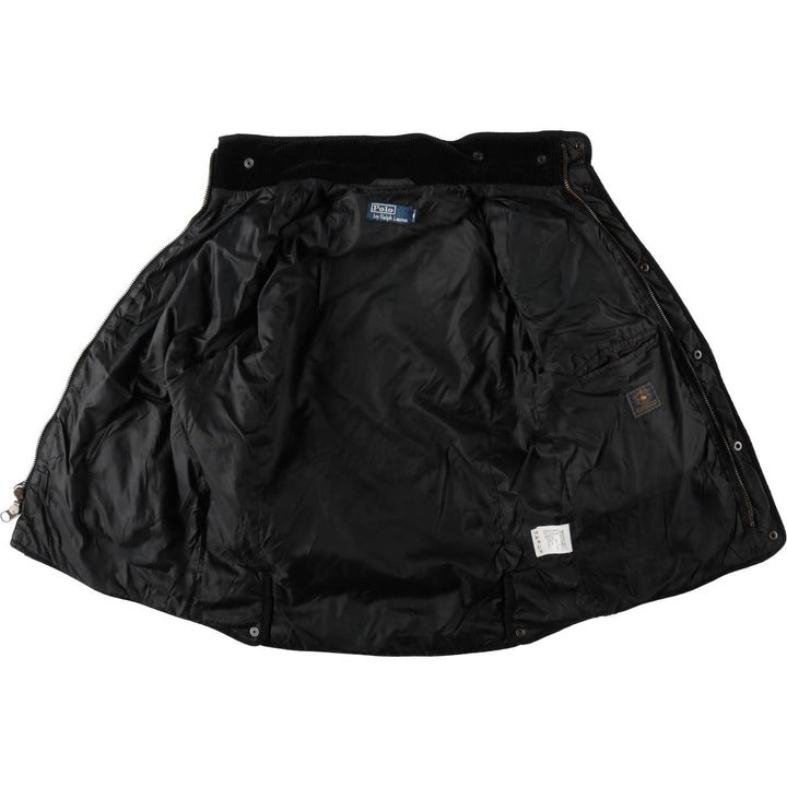Ralph Lauren POLO by Ralph Lauren Quilted Puffer Jacket, Men's Size Medium polyester black type Vintage Second Hand