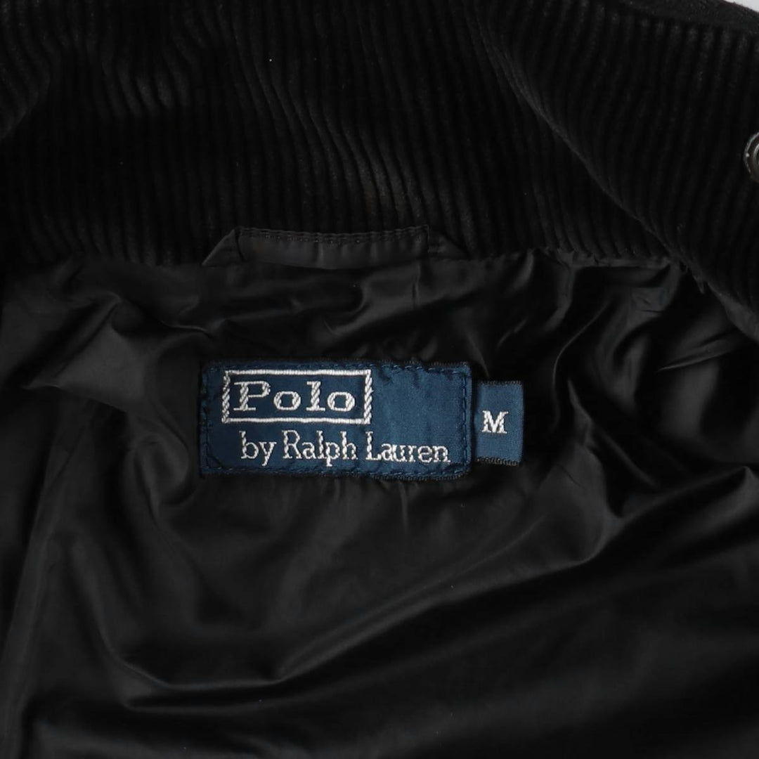 Ralph Lauren POLO by Ralph Lauren Quilted Puffer Jacket, Men's Size Medium polyester black type Vintage Second Hand