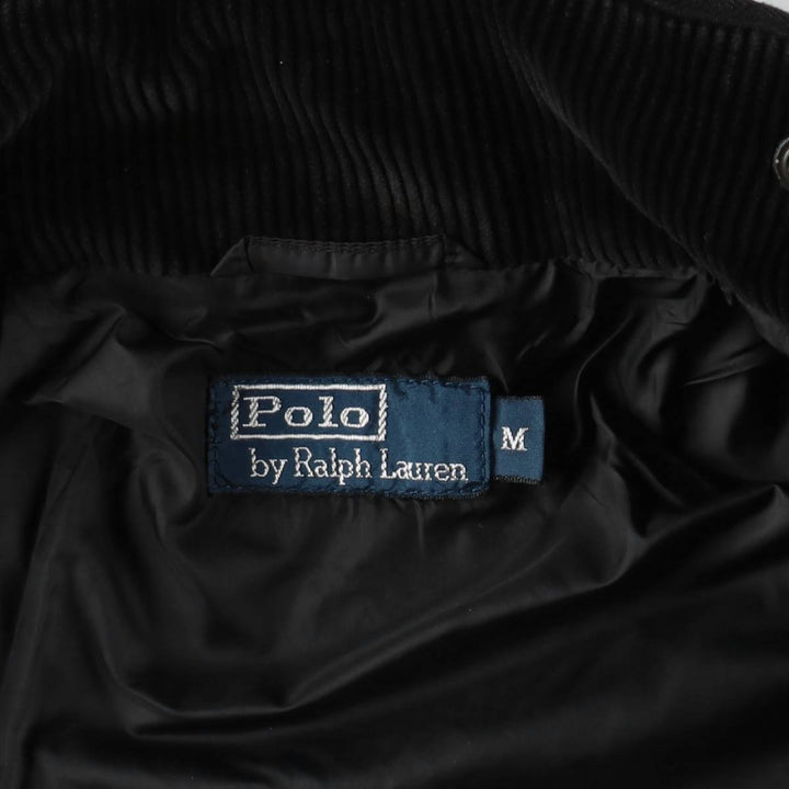 Ralph Lauren POLO by Ralph Lauren Quilted Puffer Jacket, Men's Size Medium polyester black type Vintage Second Hand
