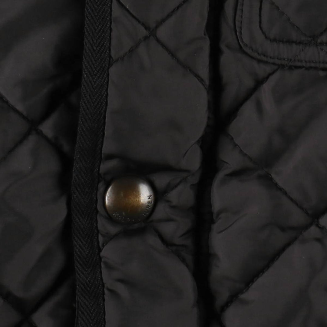 Ralph Lauren POLO by Ralph Lauren Quilted Puffer Jacket, Men's Size Medium polyester black type Vintage Second Hand