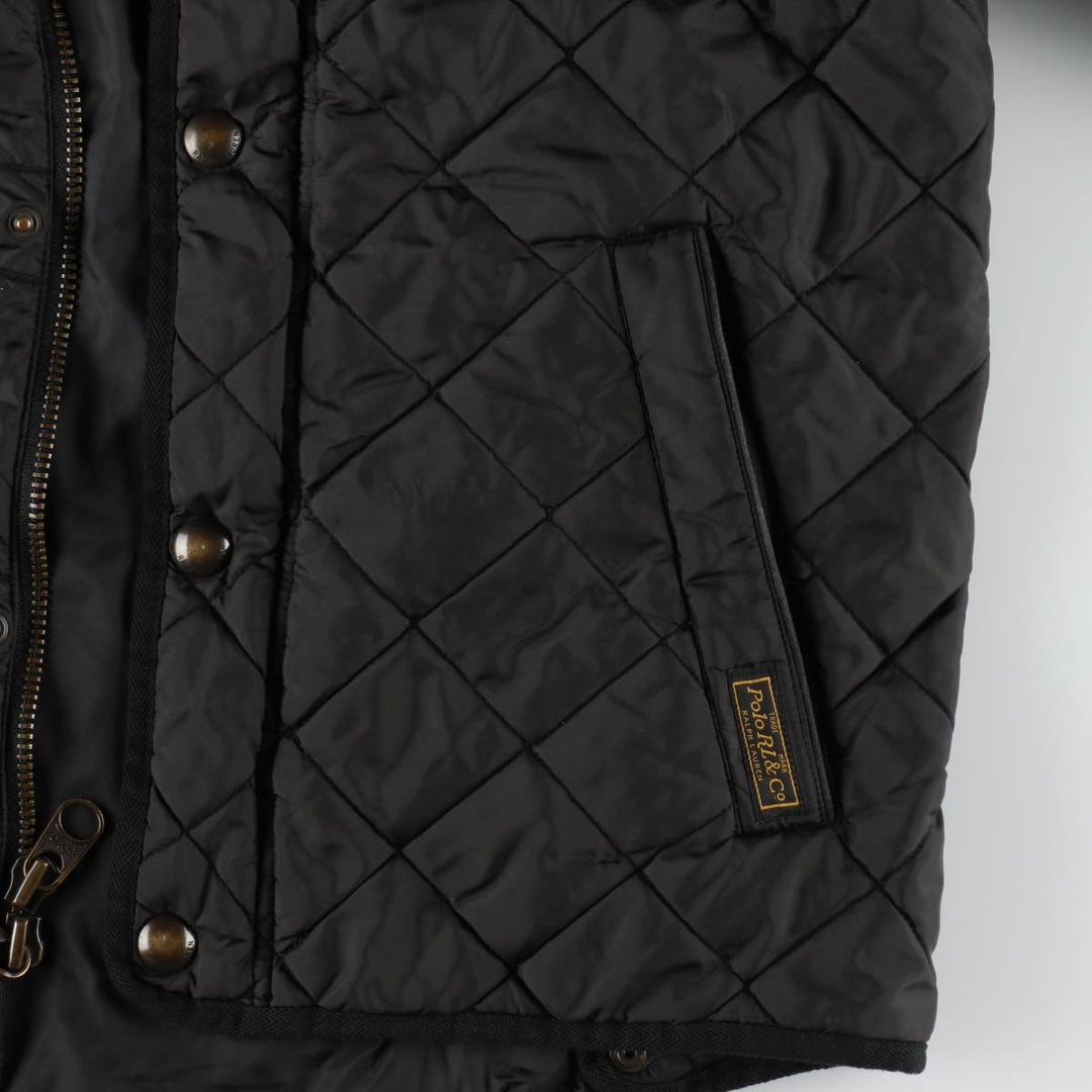 Ralph Lauren POLO by Ralph Lauren Quilted Puffer Jacket, Men's Size Medium polyester black type Vintage Second Hand