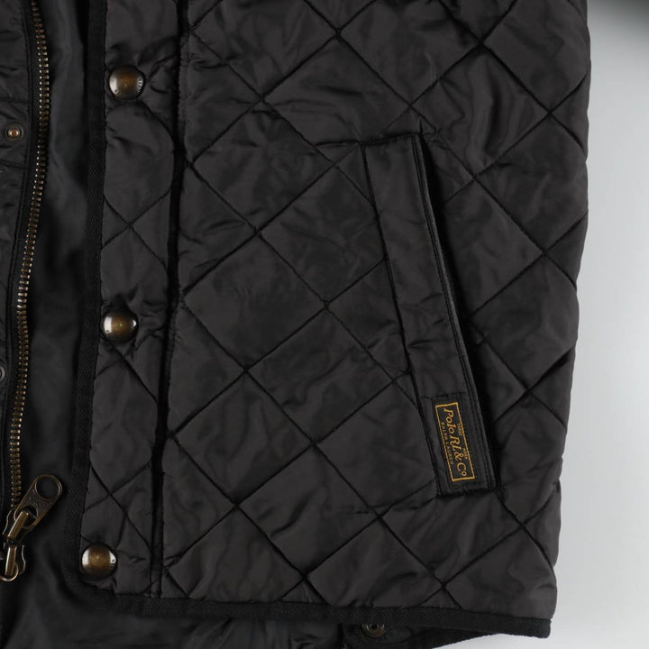 Ralph Lauren POLO by Ralph Lauren Quilted Puffer Jacket, Men's Size Medium polyester black type Vintage Second Hand