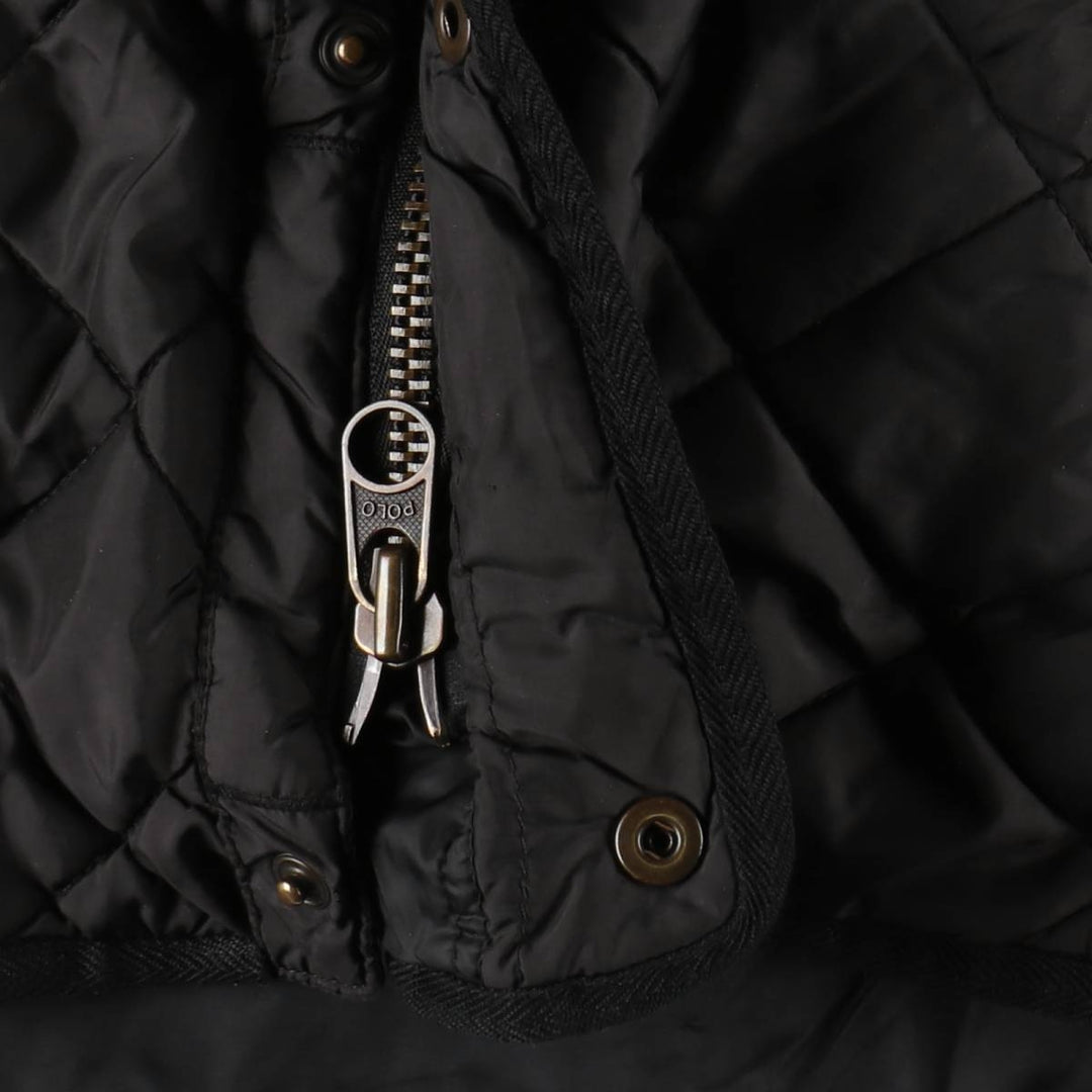 Ralph Lauren POLO by Ralph Lauren Quilted Puffer Jacket, Men's Size Medium polyester black type Vintage Second Hand