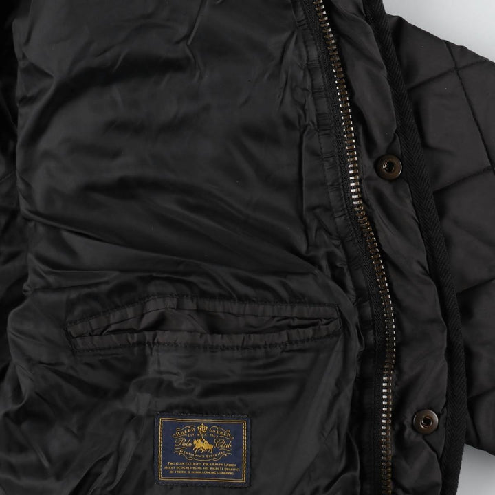 Ralph Lauren POLO by Ralph Lauren Quilted Puffer Jacket, Men's Size Medium polyester black type Vintage Second Hand