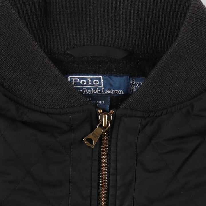 Ralph Lauren POLO by Ralph Lauren quilted puffer jacket, men's size XL polyester black type Vintage Second Hand
