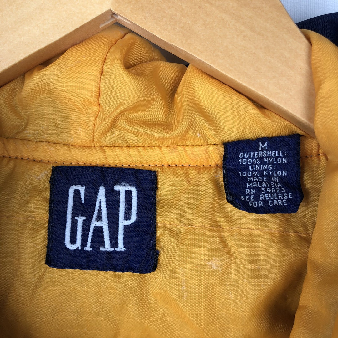90'S GAP Old GAP Half-Zip Anorak Parka, Men's Size M (approx.), Vintage Nylon navy blue type Vintage Second Hand