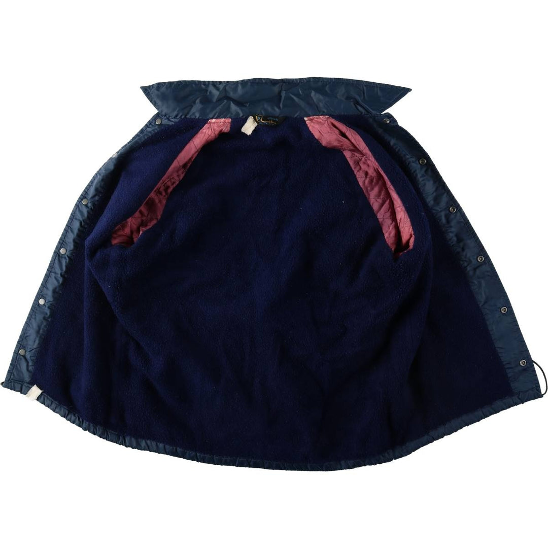 70'S Champion Runners Tag Coach Jacket Men's L Size Vintage unclear Navy blue Vintage Second Hand