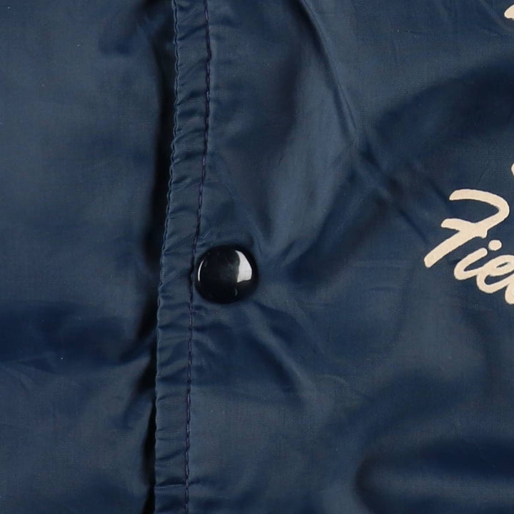 70'S Champion Runners Tag Coach Jacket Men's L Size Vintage unclear Navy blue Vintage Second Hand