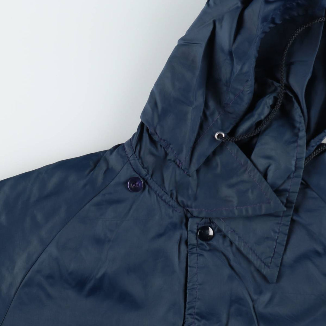 70'S Champion Runners Tag Coach Jacket Men's L Size Vintage unclear Navy blue Vintage Second Hand