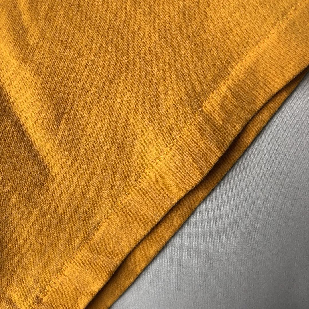 90'S Hanes HEAVYWEIGHT 50 cotton yellow type Vintage Second Hand