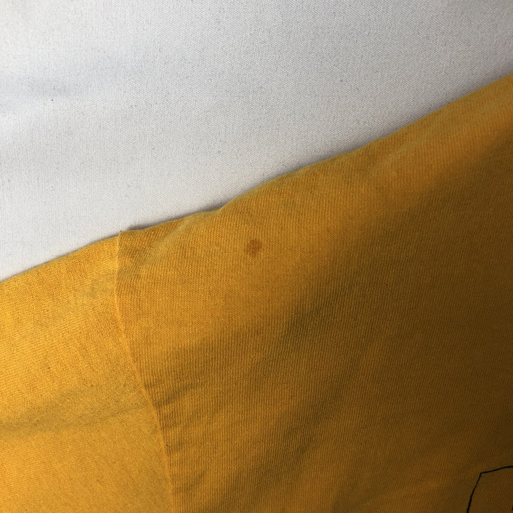 90'S Hanes HEAVYWEIGHT 50 cotton yellow type Vintage Second Hand
