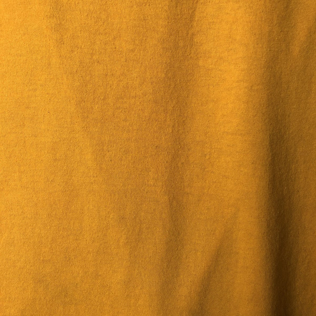 90'S Hanes HEAVYWEIGHT 50 cotton yellow type Vintage Second Hand