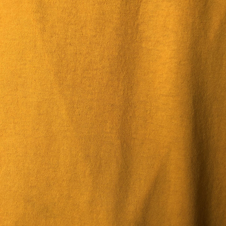 90'S Hanes HEAVYWEIGHT 50 cotton yellow type Vintage Second Hand