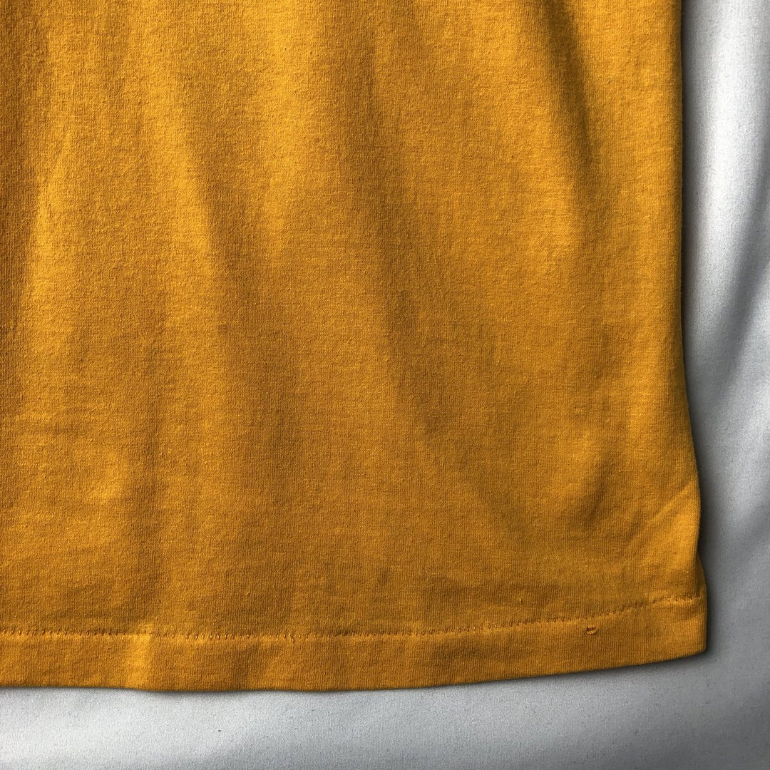 90'S Hanes HEAVYWEIGHT 50 cotton yellow type Vintage Second Hand