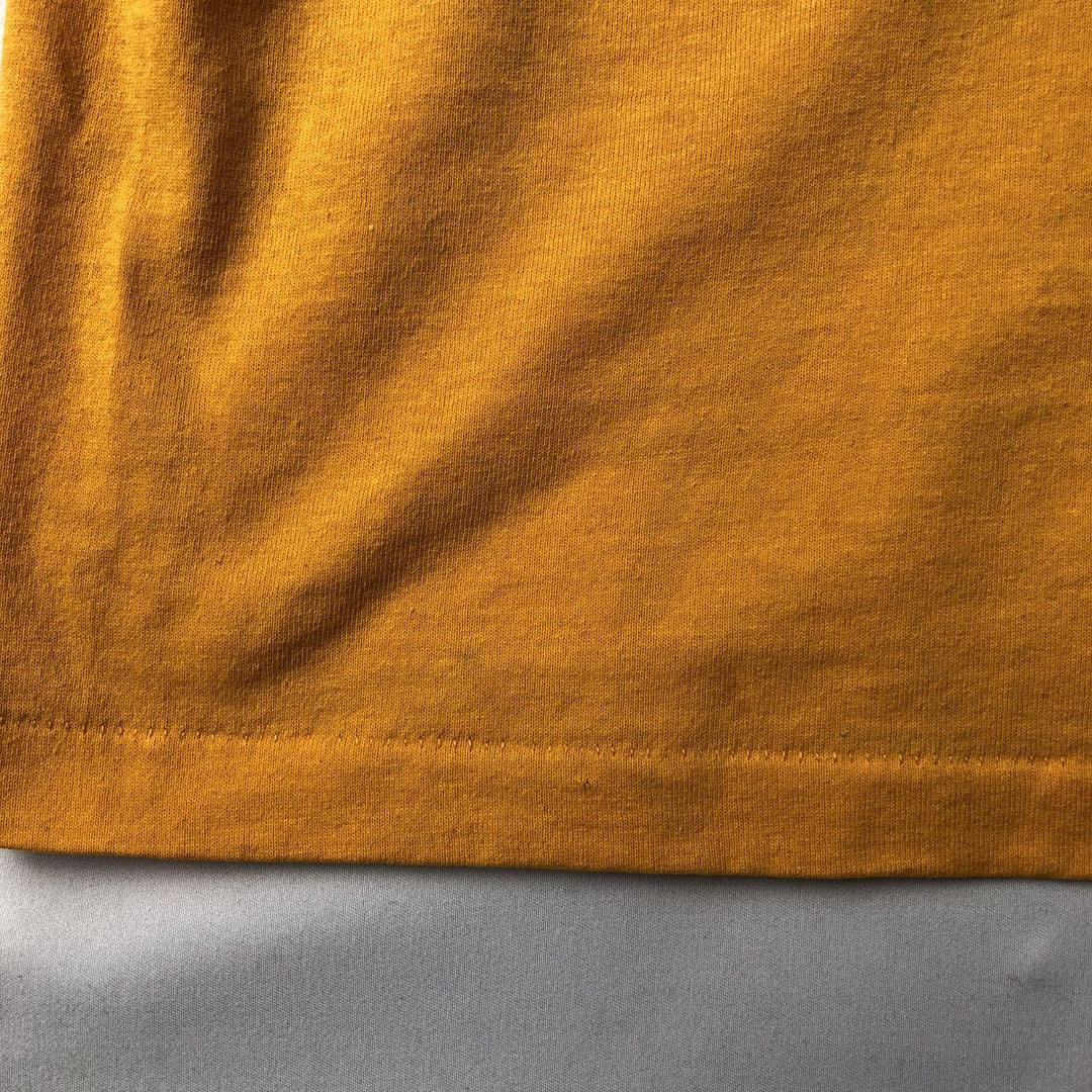90'S Hanes HEAVYWEIGHT 50 cotton yellow type Vintage Second Hand