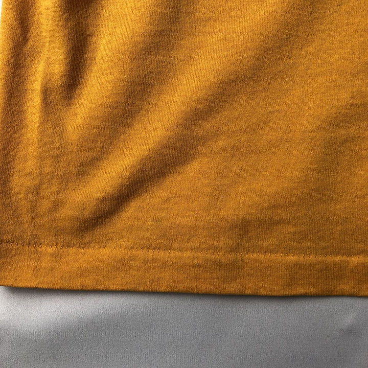 90'S Hanes HEAVYWEIGHT 50 cotton yellow type Vintage Second Hand