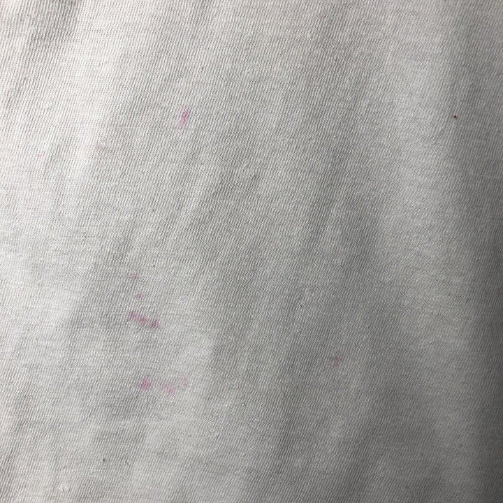 90'S message print T-shirt, men's size L, vintage cotton pink type Vintage Second Hand