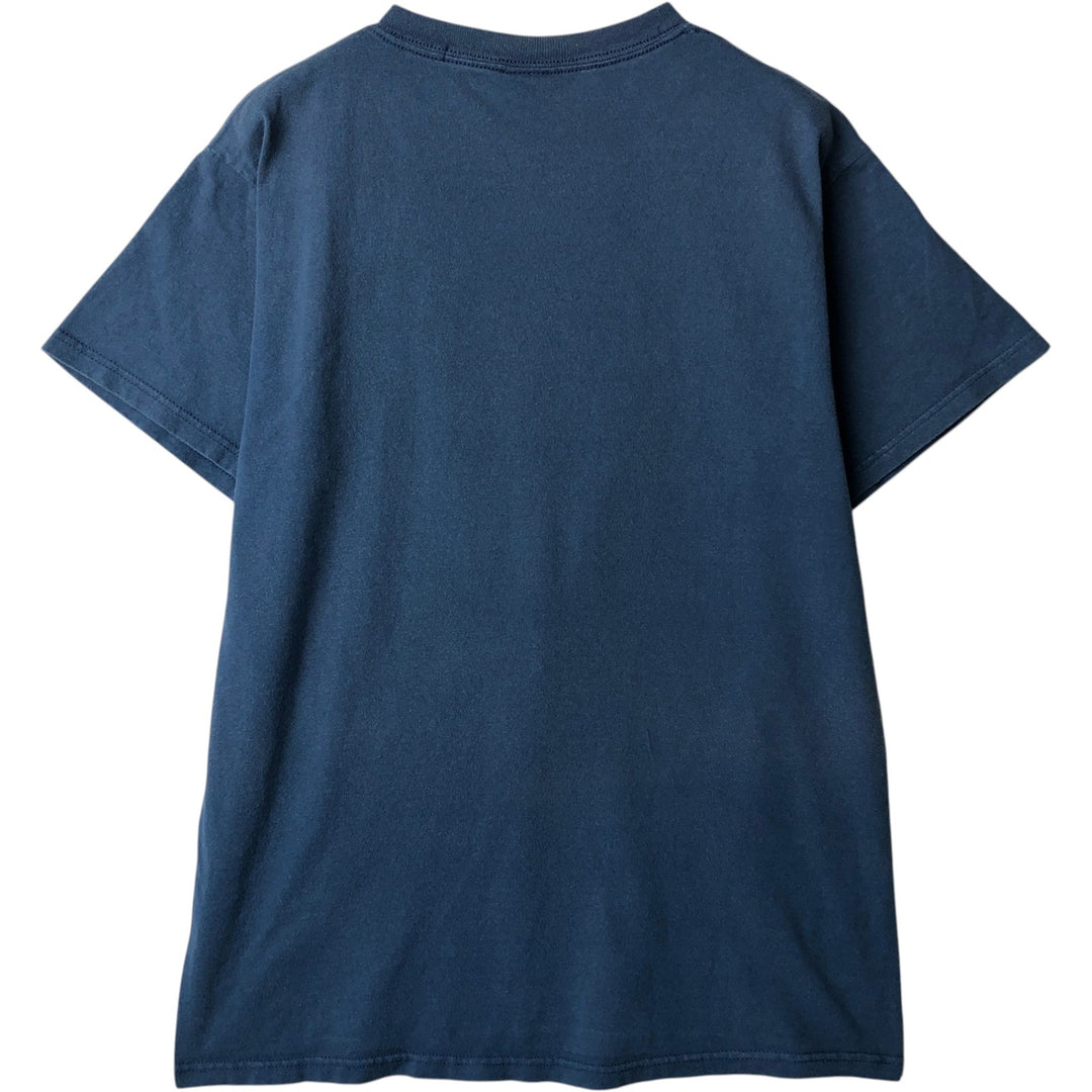 Delta Magnum Weight Wright Brothers Print T-Shirt (Men's Size L) cotton blue type Vintage Second Hand