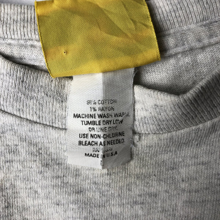 90'S Duck Head Print T-Shirt, Made in USA, Men's Size L (Equivalent), Vintage cotton gray type Vintage Second Hand