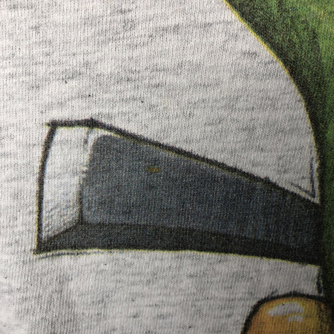 90'S Duck Head Print T-Shirt, Made in USA, Men's Size L (Equivalent), Vintage cotton gray type Vintage Second Hand