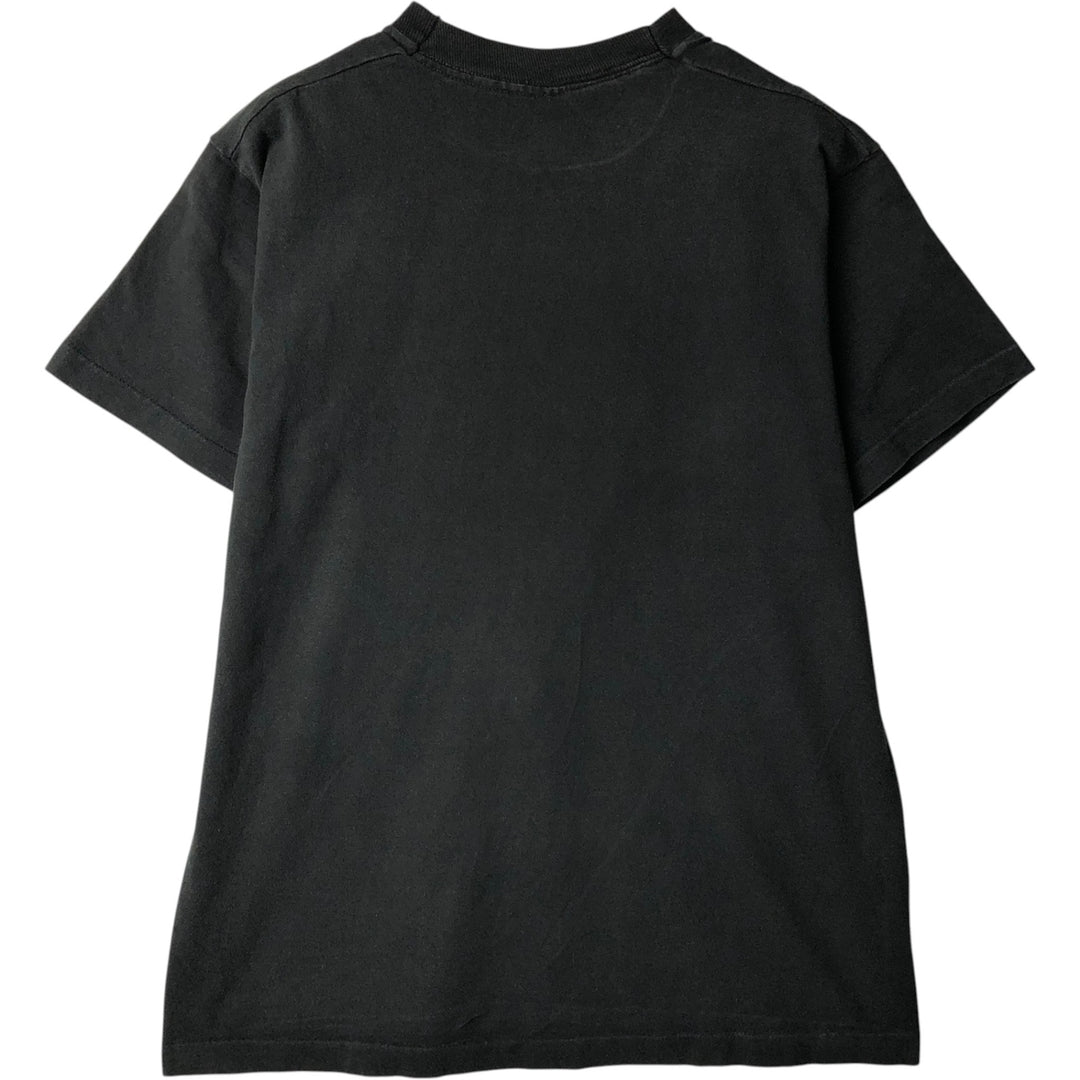 90'S Fruit of the Loom Message Print T-Shirt Made in USA Men's L Size Vintage cotton black type Vintage Second Hand