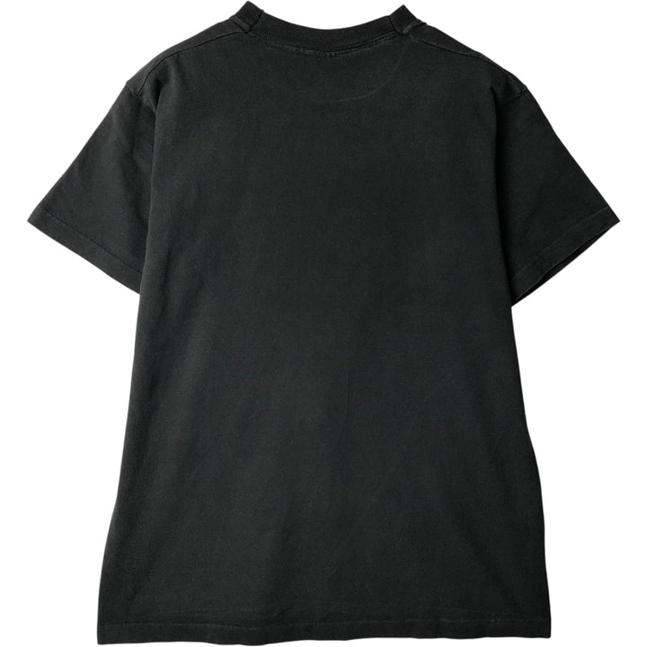 90'S Fruit of the Loom Message Print T-Shirt Made in USA Men's L Size Vintage cotton black type Vintage Second Hand