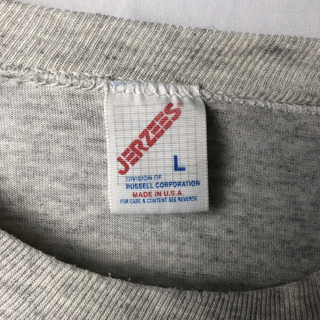 80s-90'S Jerzees LOISELLE'S INSTALLERS INC. Advertising T-shirt, Made in USA, Men's Size L (approx.), Vintage cotton gray type Vintage Second Hand