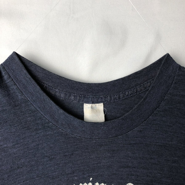 ~80'S 5050 Print T-Shirt, Men's Size L (Equivalent), Vintage unclear navy blue type Vintage Second Hand