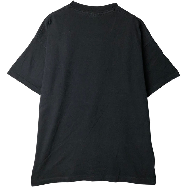 80s-90'S Fruit of the Loom Screen Stars Print T-Shirt, Made in Ireland, Men's XL equivalent, Vintage cotton black type Vintage Second Hand