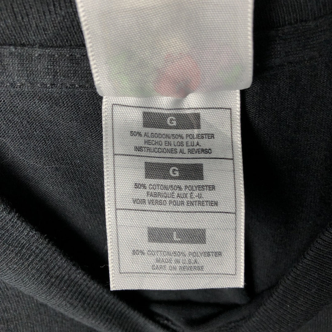 90'S Fruit of the Loom BEST DARE Drug Abuse Prevention Education Print T-Shirt, Made in USA, Men's Size L (approx.), Vintage cotton black type Vintage Second Hand